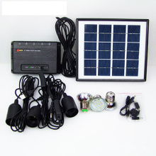 3W / 5W / 10W Solar-Hauptsystem Li-Batterie 3 * LED Birnen